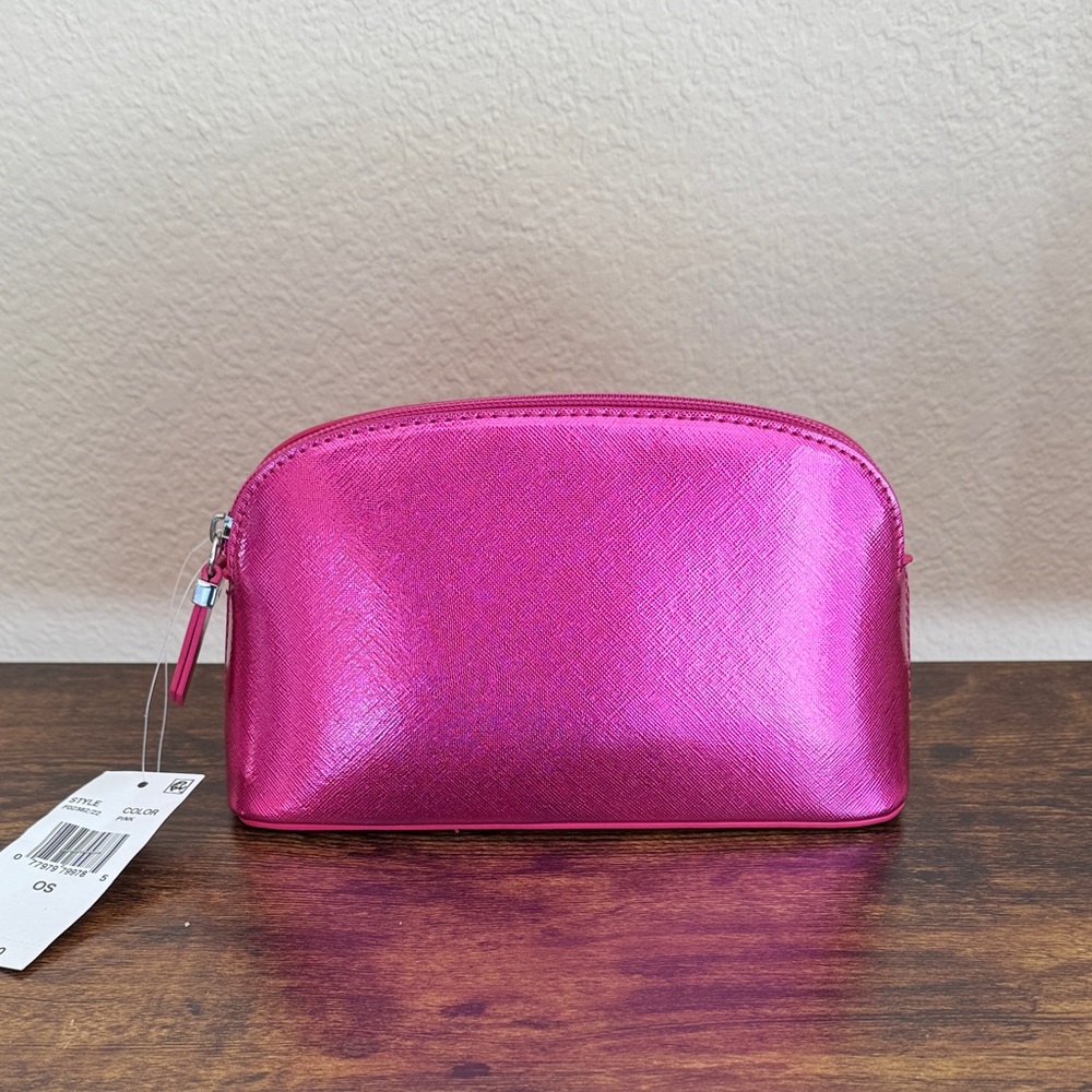 Pink Shimmer Cosmetic Pouch by Stella & Max